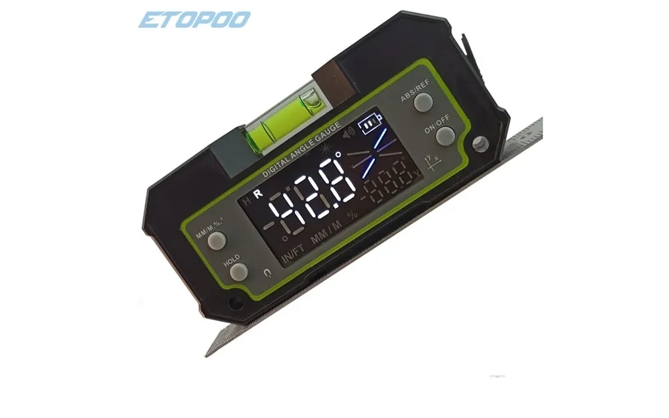 Etopoo Bluetooth Digital Level Inclinometer Lcd Dual-axis Electronic Protractor Angle Triangle Ruler Meter Measurment Ga