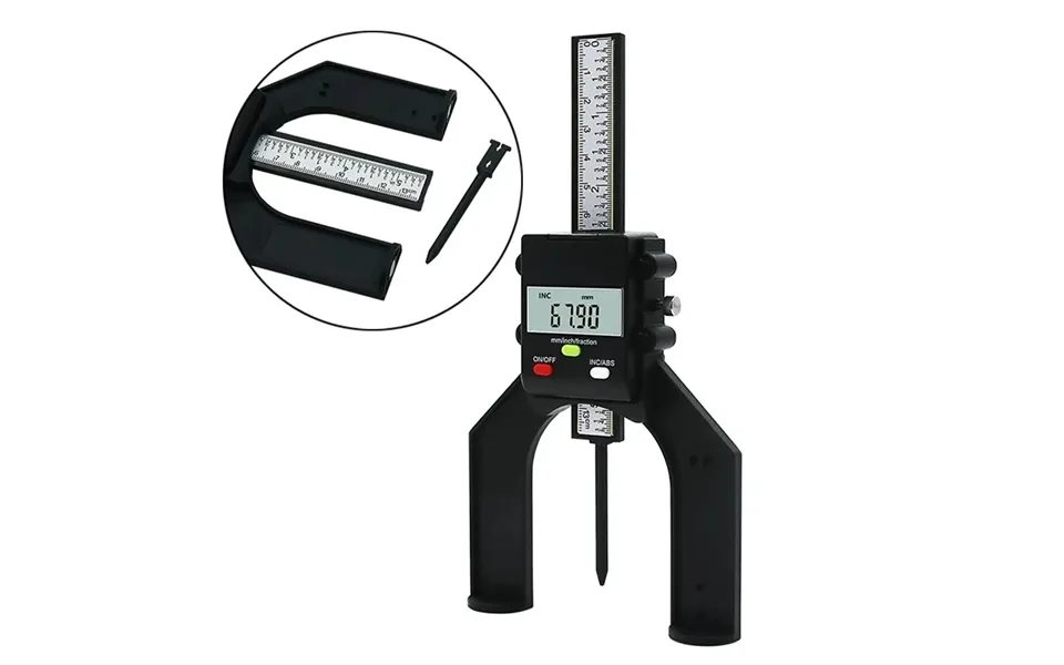 Etopoo Digital Depth Gauge High-precision Measurement Tool With Lcd Display 0