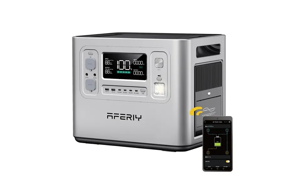 Eu Direct Aferiy P210 2400w Lifepo4 Portable Power Station With 200w 400w Solar Panel - 2048wh Solar Generator Lifepo4