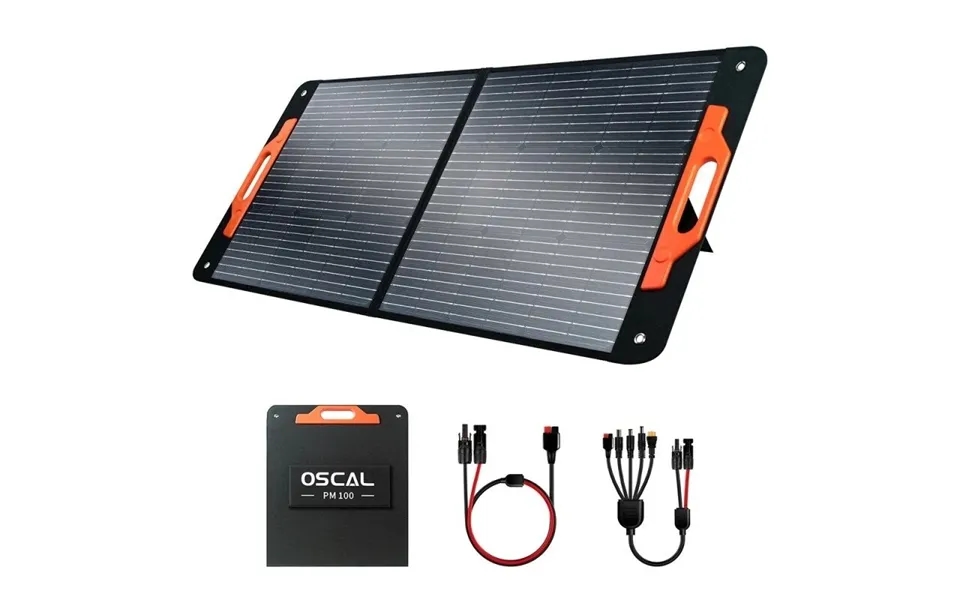 Eu Direct Blackview Oscal Pm100 100w Etfe Foldable Solar Panel - 23% Solar Conversion Efficiency