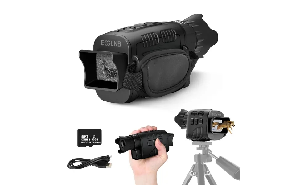 Eu Direct Esslnb 960p 4x Infrared Digital Night Vision Monocular Goggles - With 32g Tf Card