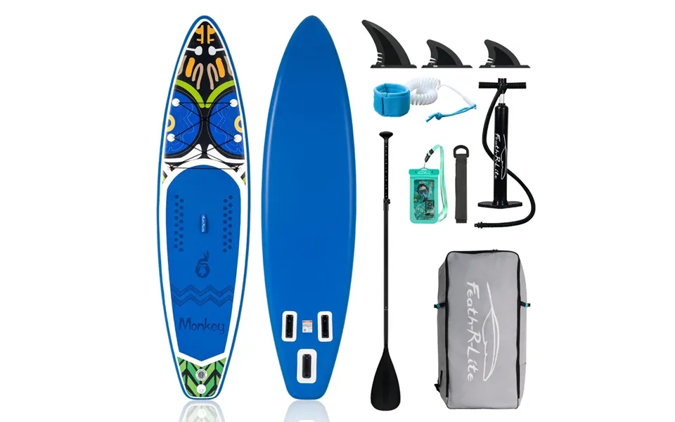 Eu Direct Funwater 335cm Inflatable Stand Up Paddle Board Surfboard Complete Paddleboard Accessories Adjustable Paddle