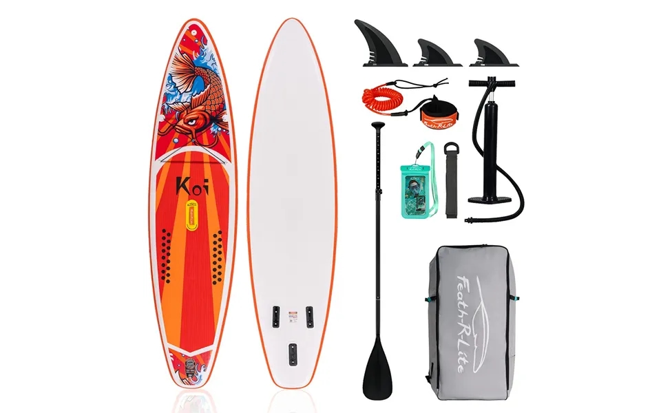 Eu Direct Funwater 350cm Inflatable Stand Up Paddle Board Surfboard Complete Paddleboard Accessories Adjustable Paddle