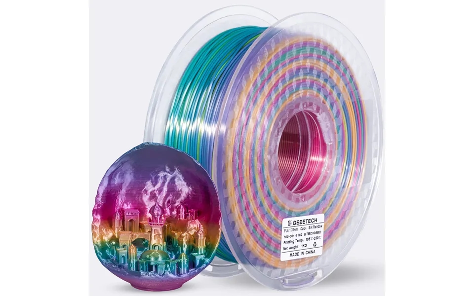 Eu Direct Geeetech Silk Pla 3d Printing Filament Gradient 1.75mm Vacuum Packaging For 3d Printing