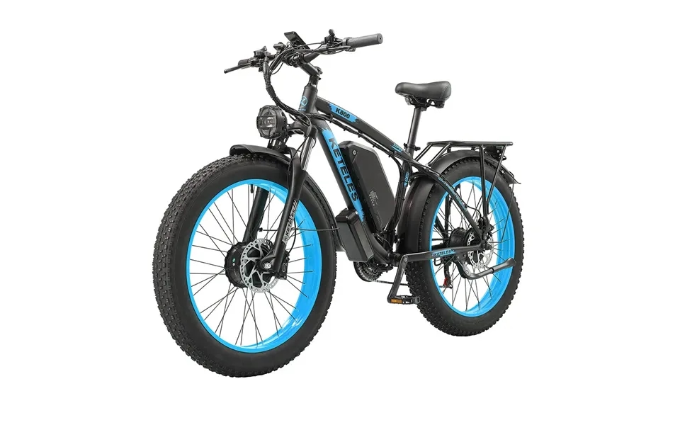 Eu Direct Keteles K800 Electric Bike 48v 23ah Battery 1000w*2 Dual Motors 26inch Tires 50-80km Mileage Range 180kg Max