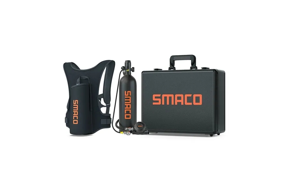 Eu Direct Smaco S700 Plus 2l Scuba Tank Oxygen Cylinder Set With Respirator - 2l Backpack