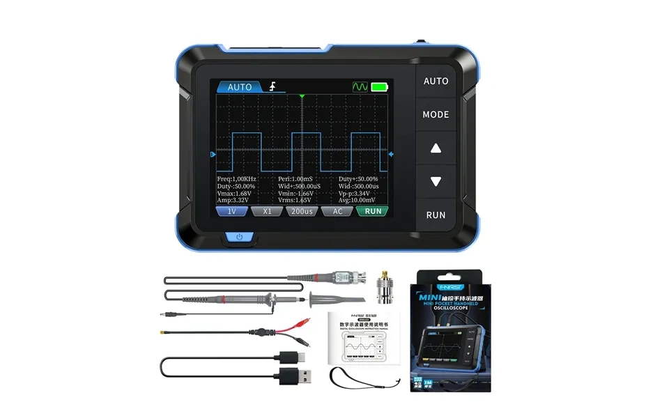 Fnirsi Dso153 Oscilloscope Signal Generator Oscope Meter 1m Bandwidth 5ms S Sampling Rate Oscillometer Multiple Waveform