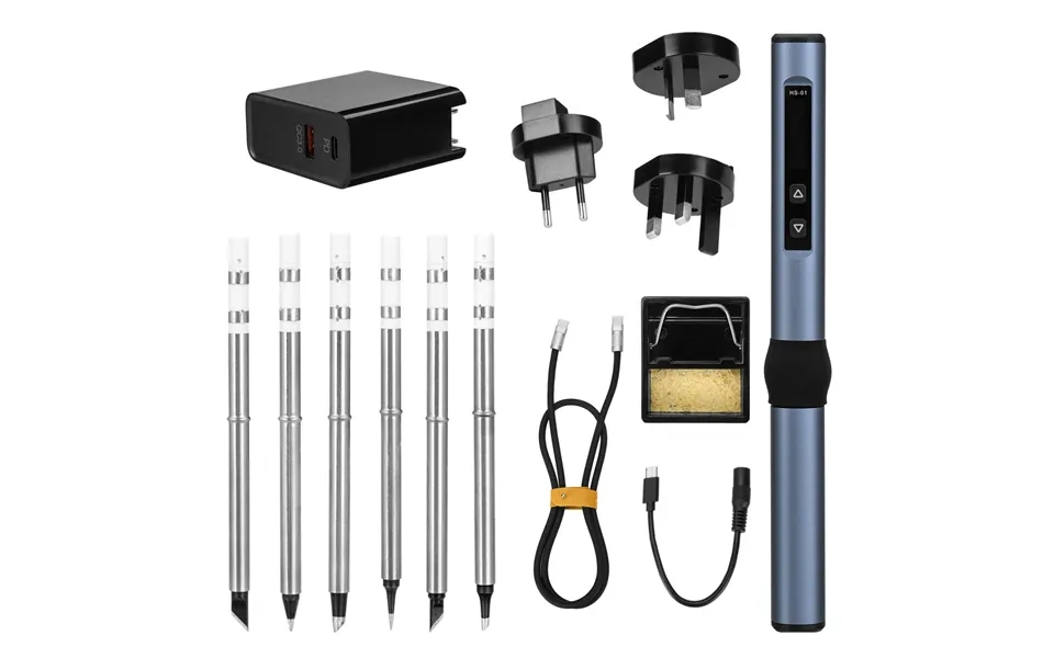 Fnirsi Hs-01 Pd 65w Electric Soldering Iron Adjustable Constant Temperature Fast Heat Portable Welding Solder Station