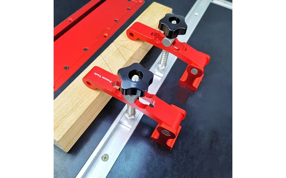 Fonson Tools 2-in-1 Woodworking T-track 20mm Bench Dog Hold Down Clamps Workbench Hole Clamps For T Track And Mft Table