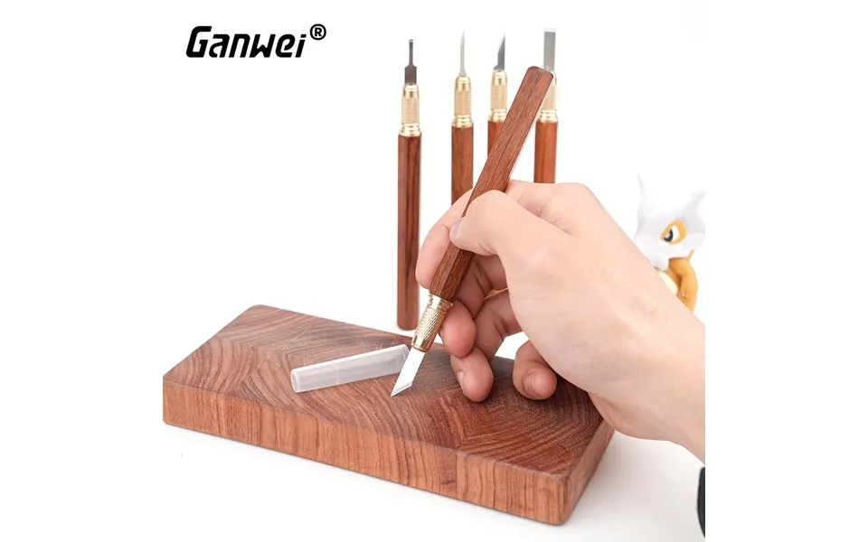 Ganwei Mg0-000-0073f Model Carving Knife High Carbon Steel Blades Brass Beech Wood Handle Precision Craftsmanship Art To