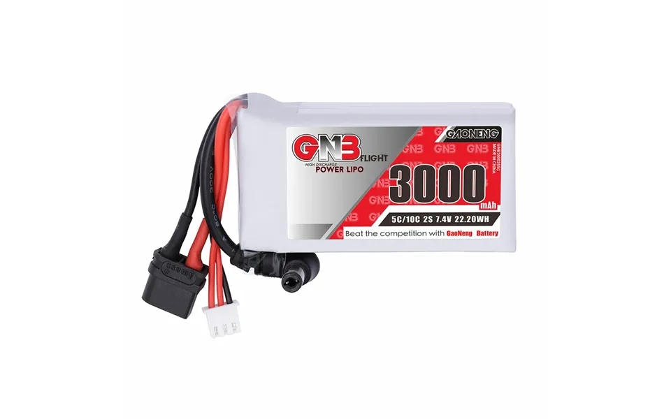 Gaoneng Gnb 7.4v 3000mah 5c 2s Lipo Battery Dc5.5 Xt60u Plug For Fatshark Glasses