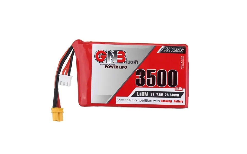 Gaoneng Gnb 7.6v 3500mah 2s Hv Lipo Battery Xt30 Plug For Qx7 Transmitter
