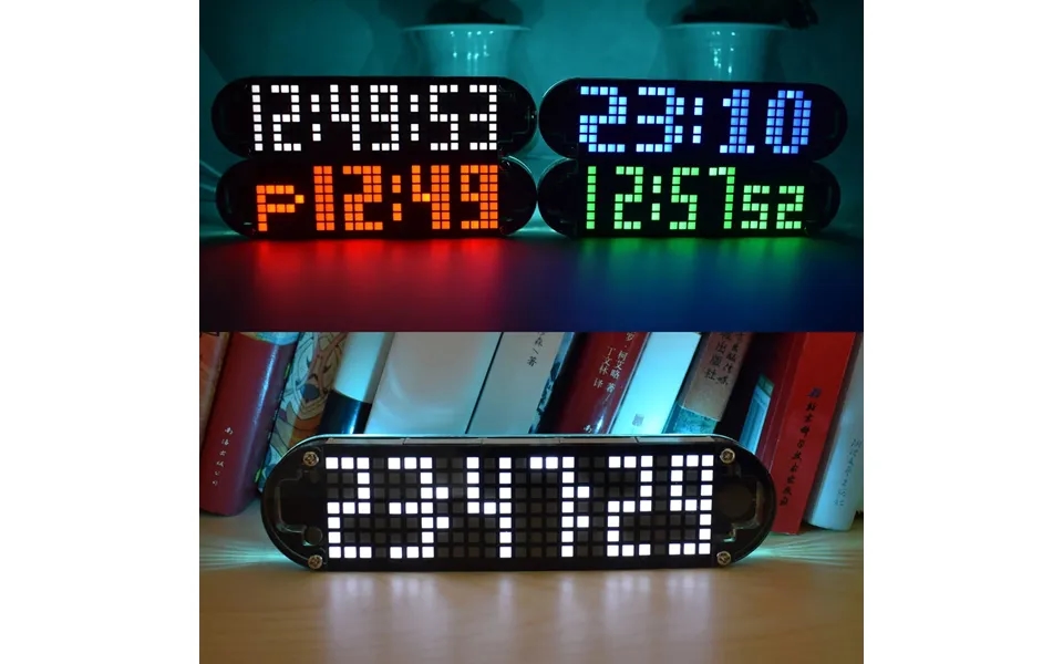 Geekcreit Ds3231 High Accuracy Multifunction Led Dot Matrix Animation Effects Clock Diy Kit