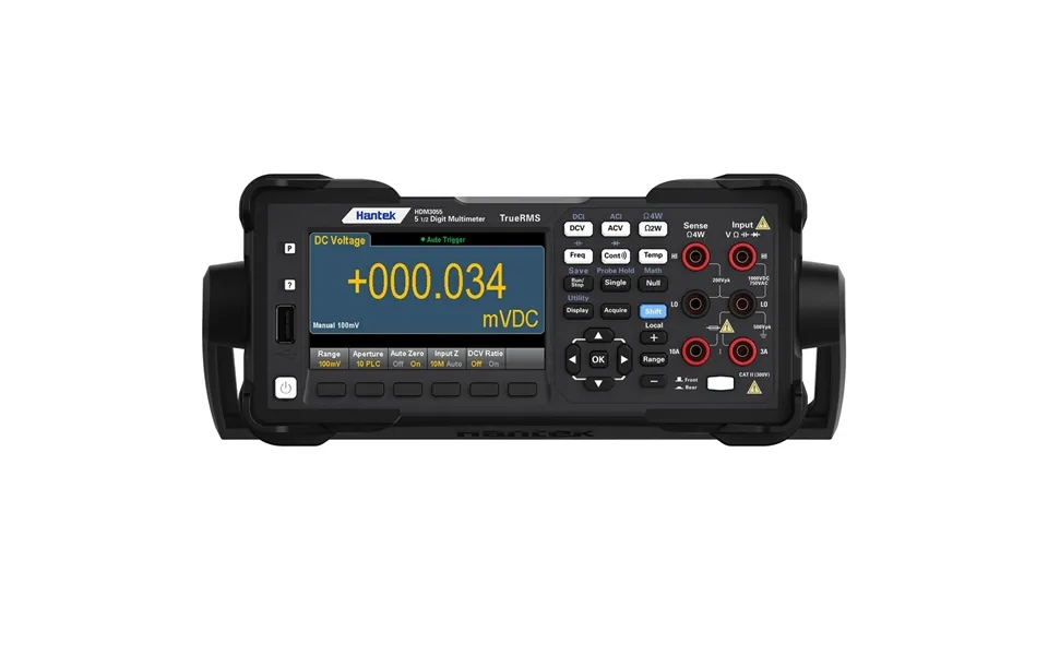 Hantek 5 1 2 6 1 2 True Rms Digital Multimeter Dual Display 30,000rdgs S Reading Rate 10,000 Memory Desktop Multiteste