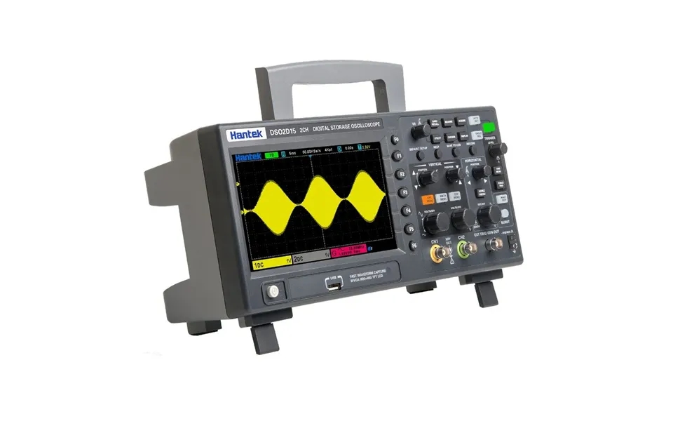 Hantek Dso2d15 Dual-channel Afg Digital Storage Oscilloscope 150mhz 1gsa S Signal Generator Oscilloscope 2 In 1