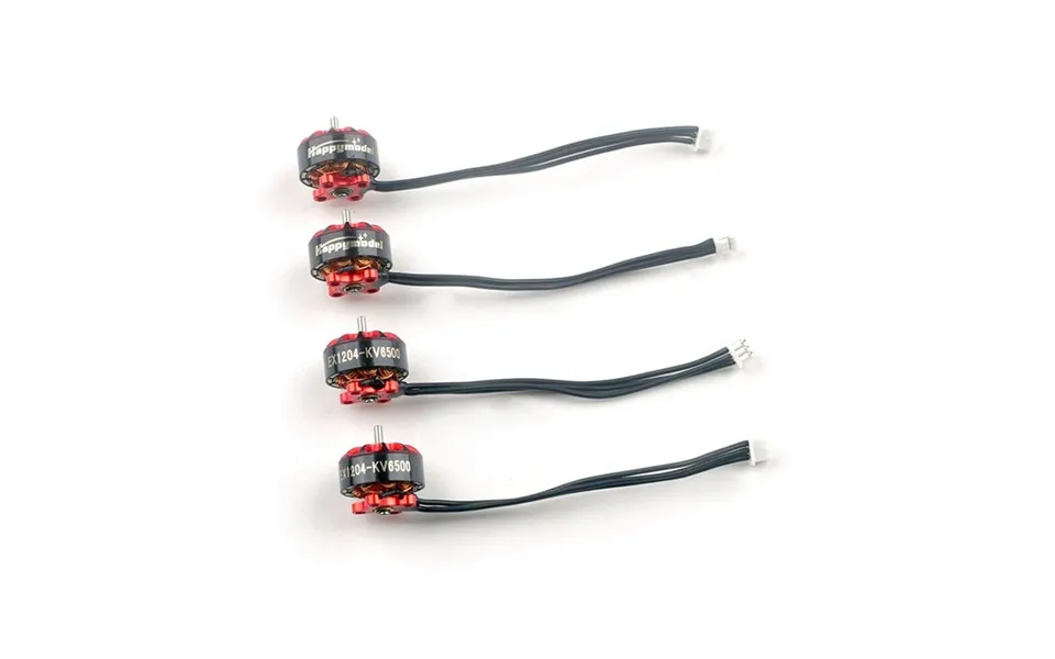 Happymodel Ex1204 1204 5000kv 2-4s 6500kv 2-3s Brushless Motor W 60mm Wire & Connector For 3 Inch Micro Rc Drone Fpv