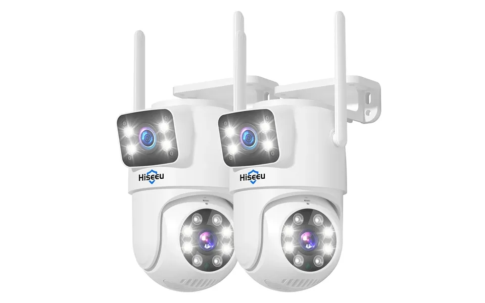 Hiseeu 2 Pack 6mp Wifi Ip Camera Wireless Security Camera 5g 2