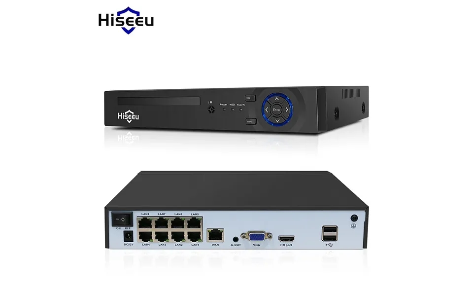 Hiseeu H5nvr-p-8 8ch Poe Nvr Ip Security Surveillance Camera H