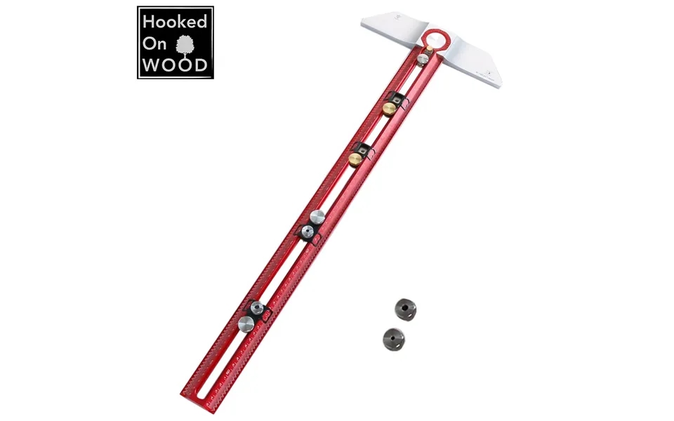 Hongdui Hooked On Wood Mt-2465 Pro Scriber Marking T Square Ruler Aluminum Alloy Hole Positioning Marking Gauge