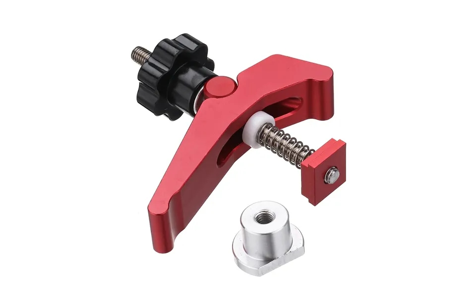 Hongdui Red Quick Acting Hold Down Clamp Aluminum Alloy T-slot T-track Clamp Set Woodworking Tool For Woodworking Table