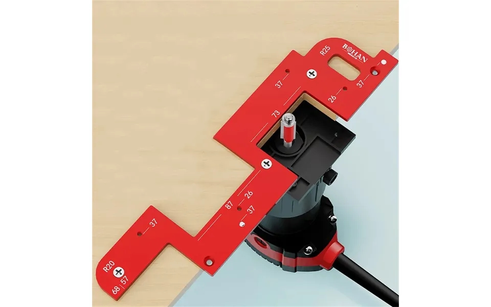 Invisible Embedded Handle Slotting Template Aluminum Alloy Precise Slot Positioning Wardrobe Kitchen Cabinet Door Positi