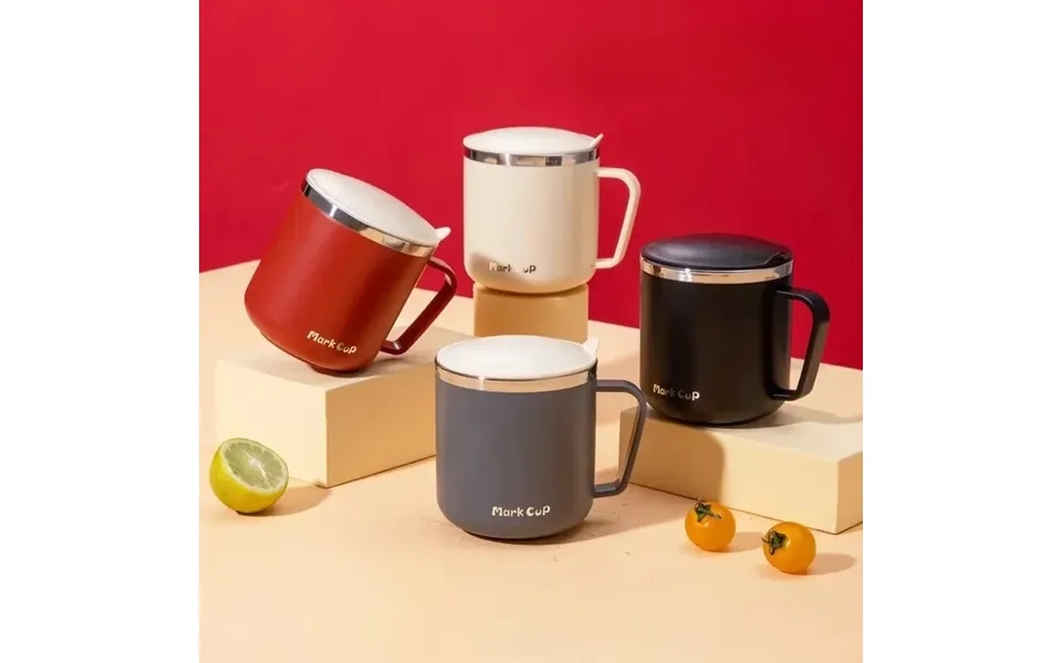 Ipree 400ml Portable Thermal Water Bottle 304 Stainless Steel Coffee Thermos Cup With Handle Leakproof Vacuum Flask Insu