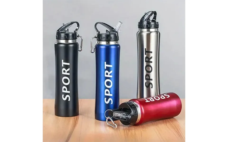 Ipree 600ml Double Wall Stainless Steel Insulated Sports Water Bottle - Leakproof Portable Vacuum Flask For Outdoor Hiki