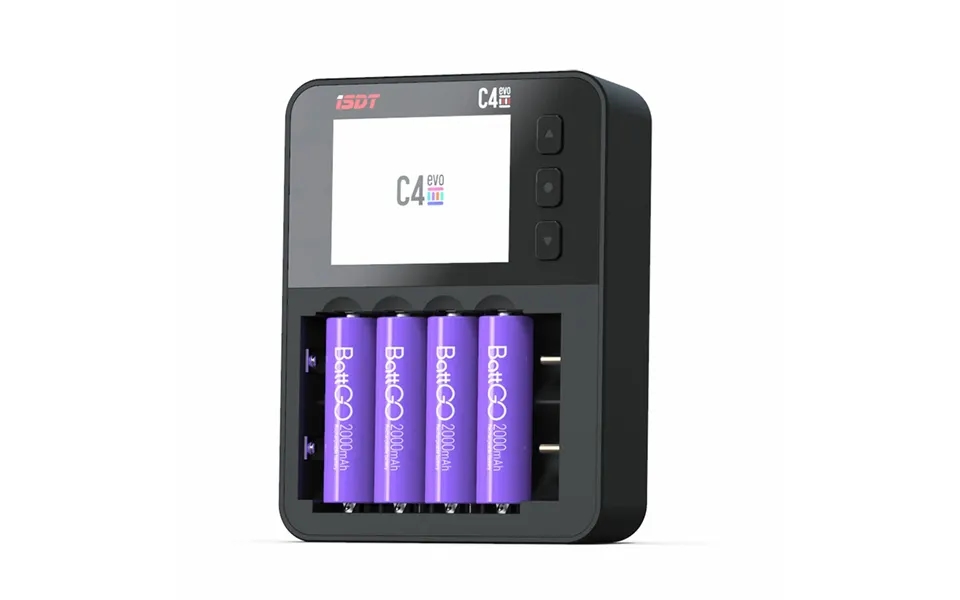 Isdt C4 Evo 36w 8a 6 Channels Smart Battery Charger With Usb Output For 18650 26650 26700 Aa Aaa Battery
