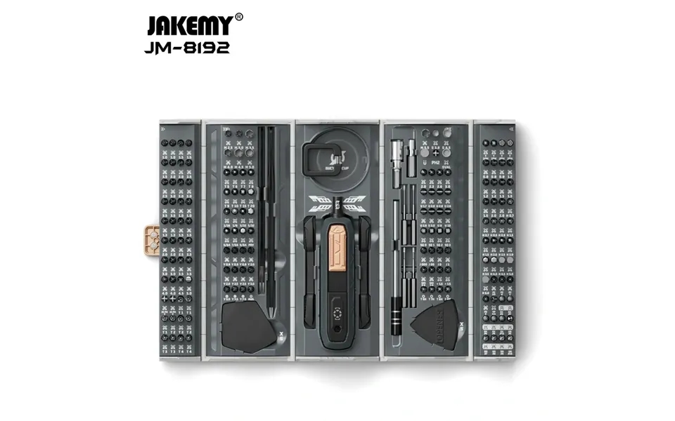 Jm-8192 Multi-functional 180-in-1 Precision Screwdriver Tool Set Chrome Vanadium Bits Stripped Screw Extractors Mobile P