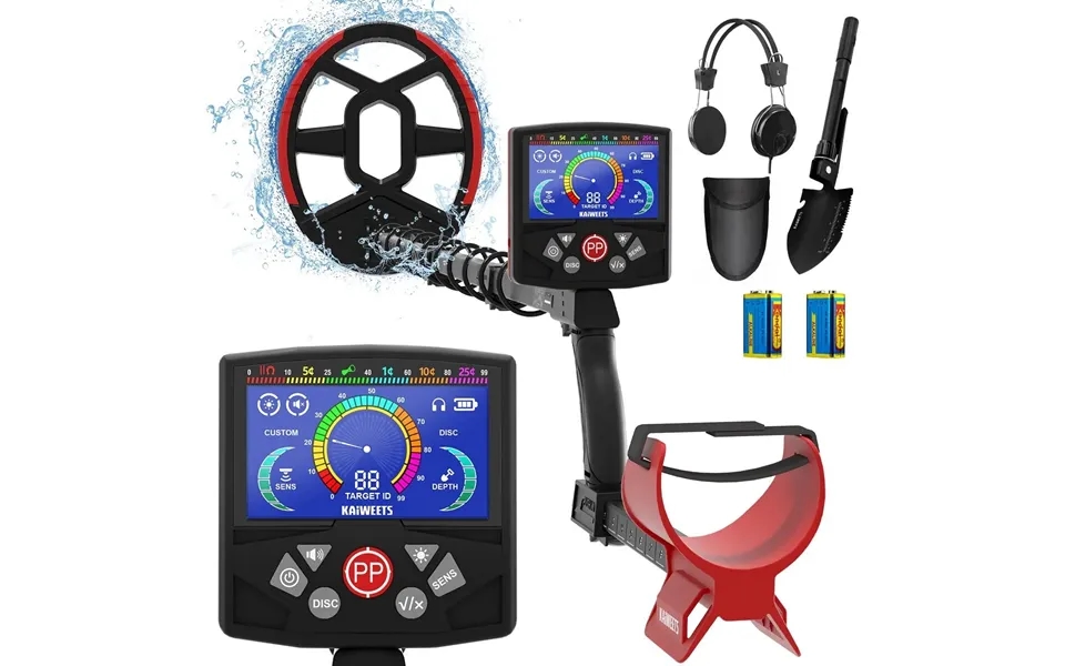 Kaiweets Explorer X Ii Metal Detector Enhanced Lcd High Sensitivity 4 Detection Modes Ip68 Waterproof Adjustable Stem