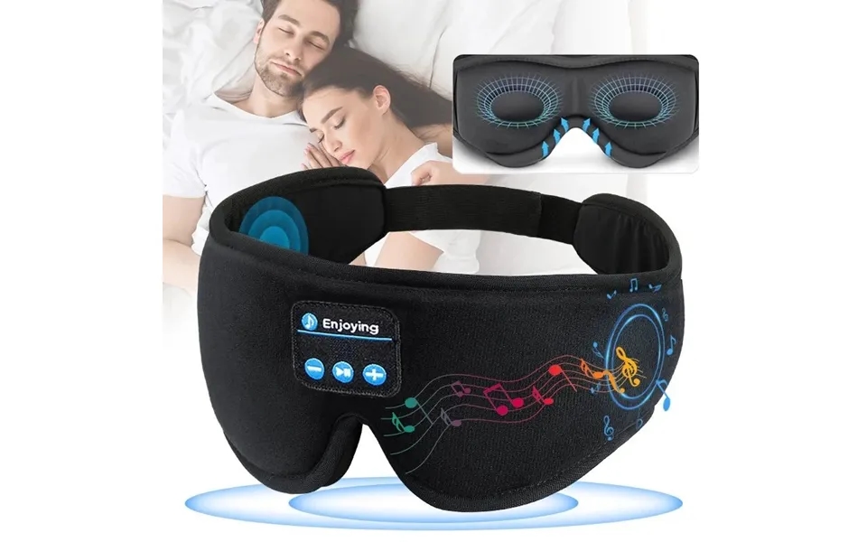 Kaload 3d Contoured Cup Design Eye Yoga Mask Music Play Comfortable Sleeping Headphones With Built-in Hd Speaker Mask Fo