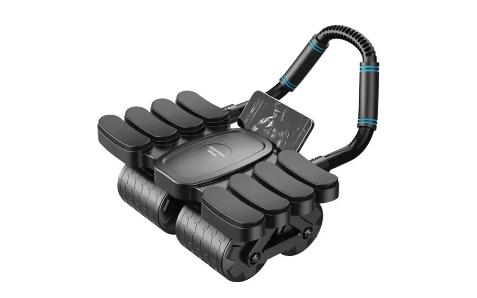 Kaload 4 Wheel 8 Elbow Automatic Rebound Brake Abdominal Exerciser With Phone Holder Muscle Slimming Fitness Equipment F