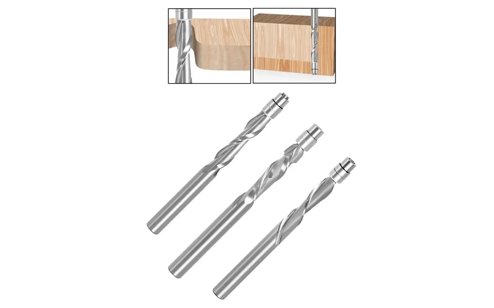 Lavie 1 4 Inch 6.35mm Shank Solid Carbide Top Bearing Guided Two Flute Flush Trim Router Bits Woodworking Milling Cutter