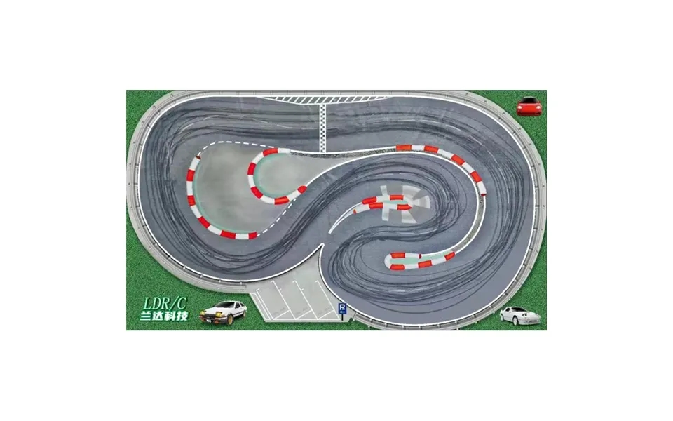 Ldrc A86 A86p 1802 1 18 1 24 Drift Rc Car Parts 2x3.5m Race Track Map Table Scene Mat Vehicles Model Parts La0050