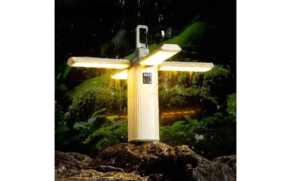 Led Camping Lantern Compact Waterproof 3 Lighting Modes Usb Rechargeable For Fishing Traveling Picnic Outdoor Light