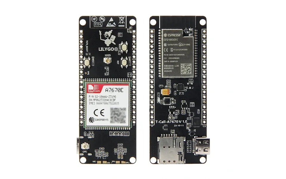 Lilygo T-call A7670 4g 2g Esp32 Development Board A7670e Lte Gsm Cellular Network Esp32-wrover-e Wifi Bluetooth Wireles