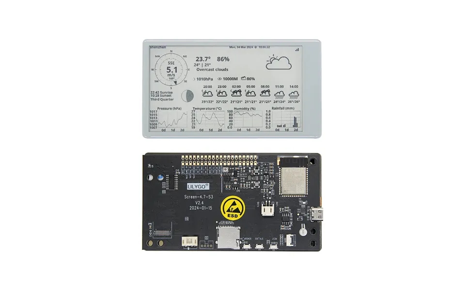 Lilygo T5 4.7 Inch E-paper Esp32-s3 Touch Screen Display Development Module Driver Board Support Forarduino Compatible