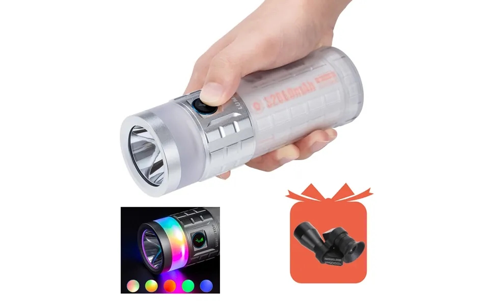 Lumintop Rainbow Led Rgb 40w Flashlight 3000lm 1000m 46950 32000mah Battery Usb-c Rechargeable Power Bank Hiking Camping