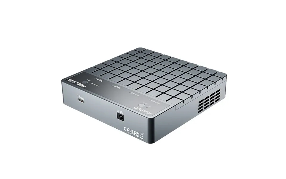 Maiwo K2024 4 Bay M.2 Nvme Ssd Enclosure With Usb4 Port 40gbps High Speed Ssd Case With Colling Fan Support 1-to-3 Offli