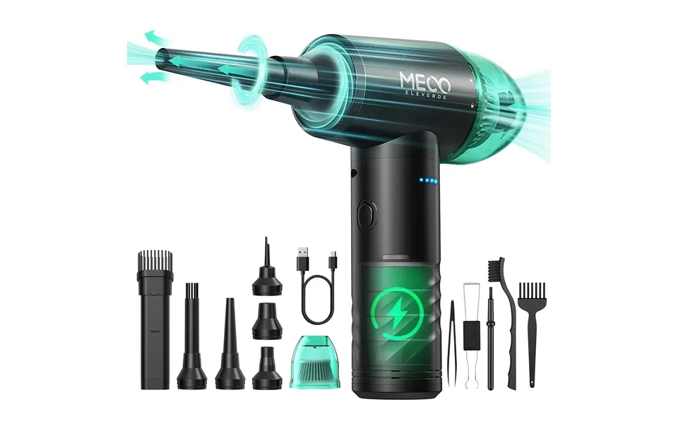 Meco Eleverde Me-cr1 Electric Compressed Air Duster & Vacuum Cleaner 4 In 1 Function Powerful 3-gear To 90000rpm 12000pa
