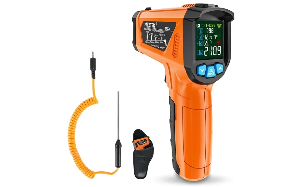 Mestek Advanced Infrared Thermometer Iro2c Wide Temperature Range -50 C To 800 C Adjustable Emissivity 12-point Laser