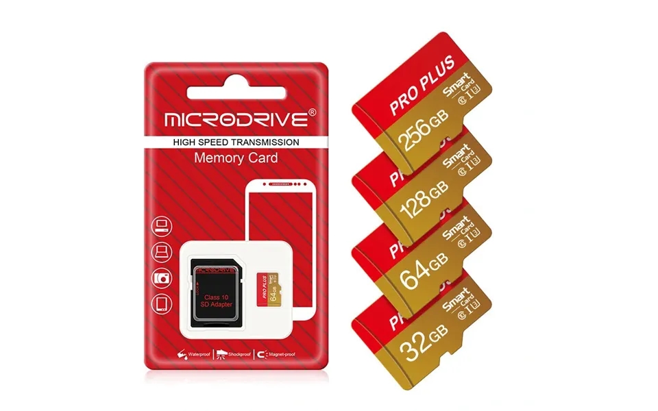 Microdrive Pro Plus Tf Memory Card 64g 128g 256g Class10 High Speed Micro Sd Card Flash Card Smart Card For Phone Camera