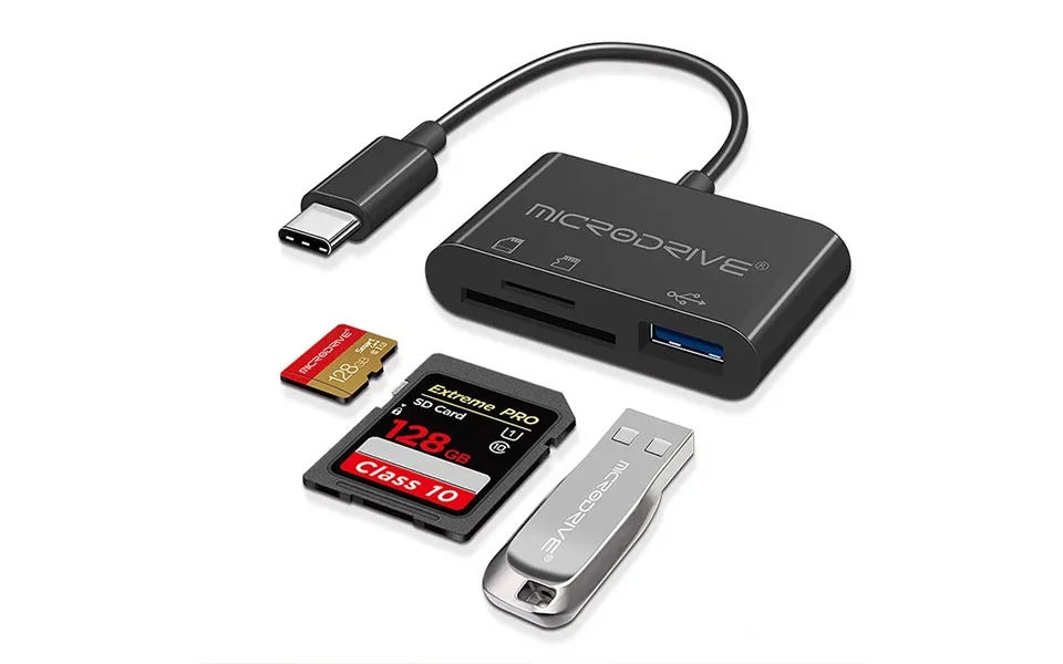 Microdrive Ty1-3 3-in-1 Usb Hubs With Usb3.0 Sd Tf Card Reader Slot For Pc Laptop Keyboard Mouse U Disk