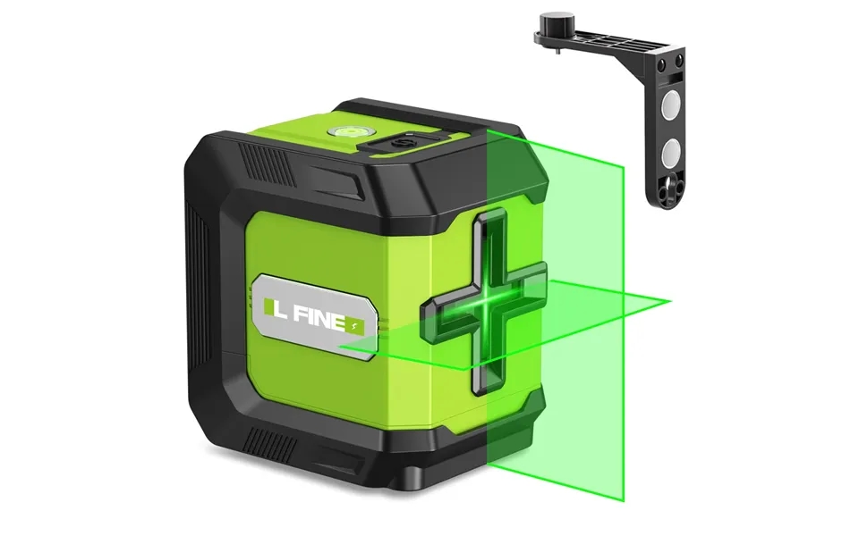 Mini 360-degree Green Cross Line Laser Level With 2400mah Lithium Battery Versatile Light Modes Including L-bracket And