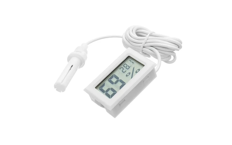 Mini Lcd Digital Thermometer Hygrometer Fridge Freezer Temperature Humidity Meter White Egg Incubator
