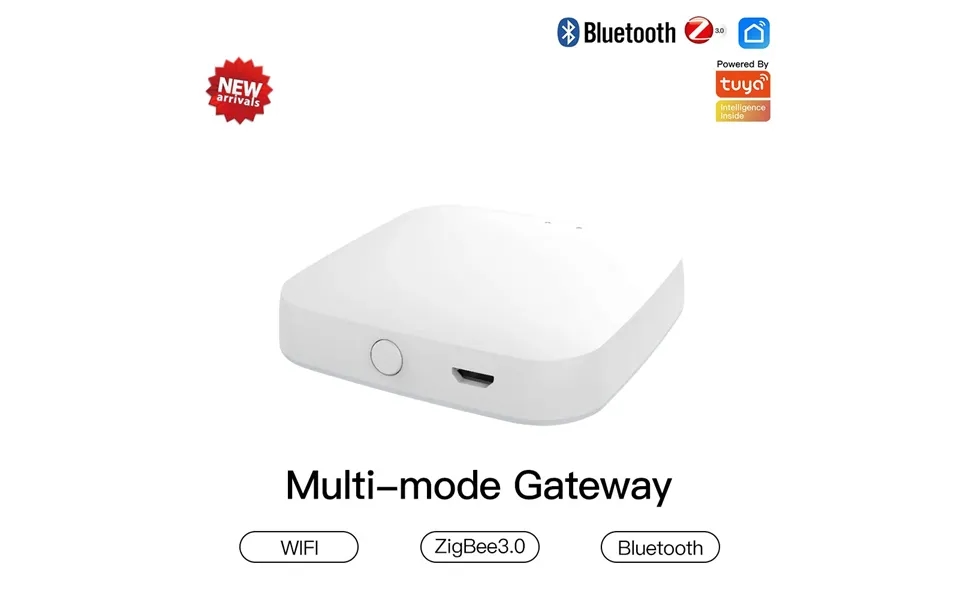 Moeshouse Multi-mode Smart Gateway Zigbee3.0 Wifi Bluetooth Mesh Hub Work With Tuya Smart App Voice Control Via Alexa Go