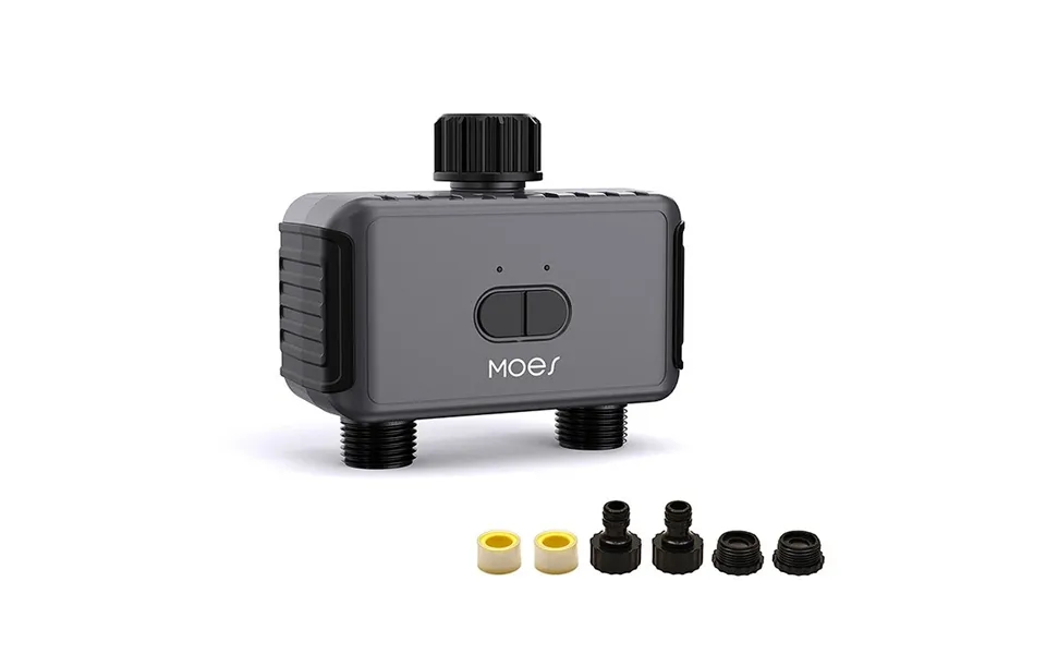 Moeshouse Tuya Smart Bluetooth Dual Watering Timer Ip55 Automatically Schedules Automatic Drip Irrigation Controller Gar