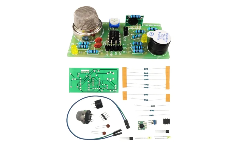 Mq-5 Gas Detection Alarm Circuit Sound And Light Electronic Teaching Training Diy Parts Production Sensor Kit