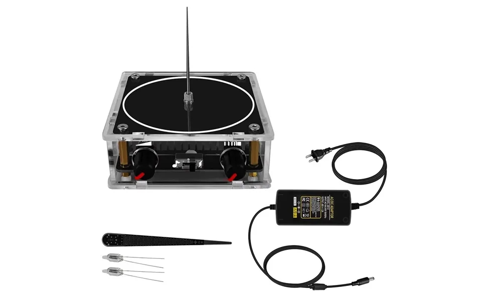 Music Tesla Coil Bluetooth Aux Dual Mode Music Box 48v Input Transparent Acrylic Artificial Lightnings Touchable Science