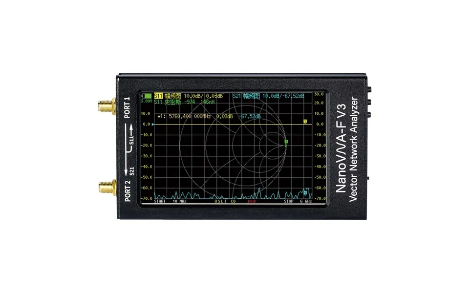 Nanovna-f V3 4.3 Inch Lcd 1m-6ghz Vector Network Analyzer - Shortwave Analyzer Mf Hf Vhf Uhf Talent Nanovna-f Antenna An